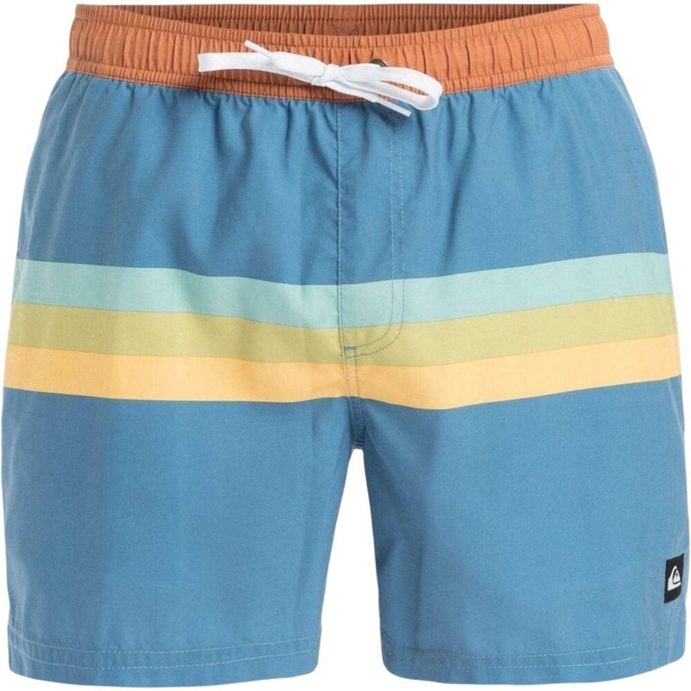 Quiksilver Mens Stripes Swim Shorts / Coronet Blue